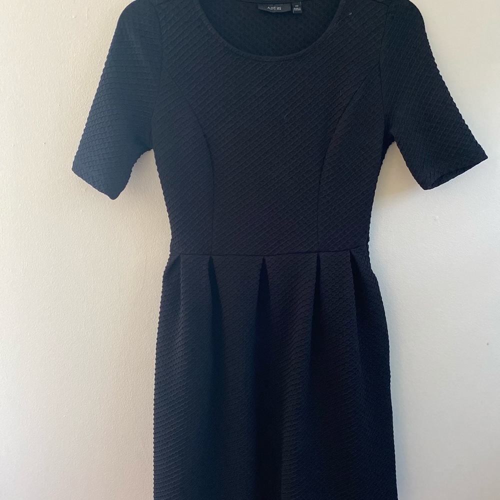 Black mini dress